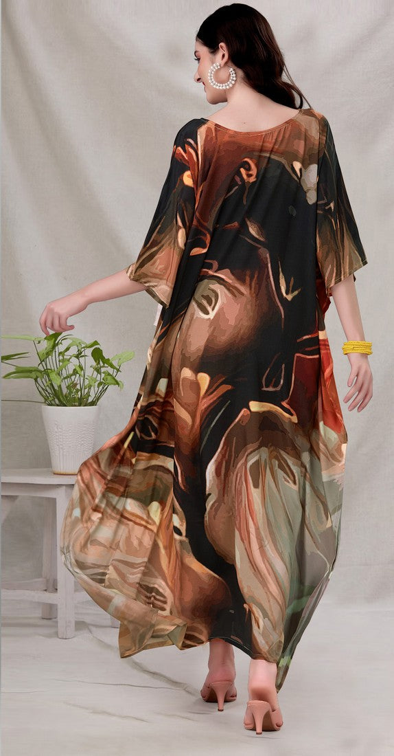 Radiant Black Color Silk Fabric Indowestern