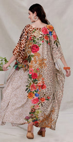 Radiant Brown Color Silk Fabric Indowestern