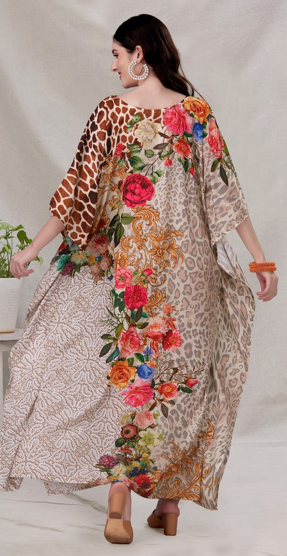 Radiant Brown Color Silk Fabric Indowestern