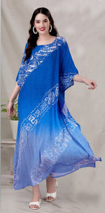Radiant Blue Color Silk Fabric Indowestern