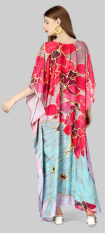 Beautiful Multi Color Silk Fabric Indowestern
