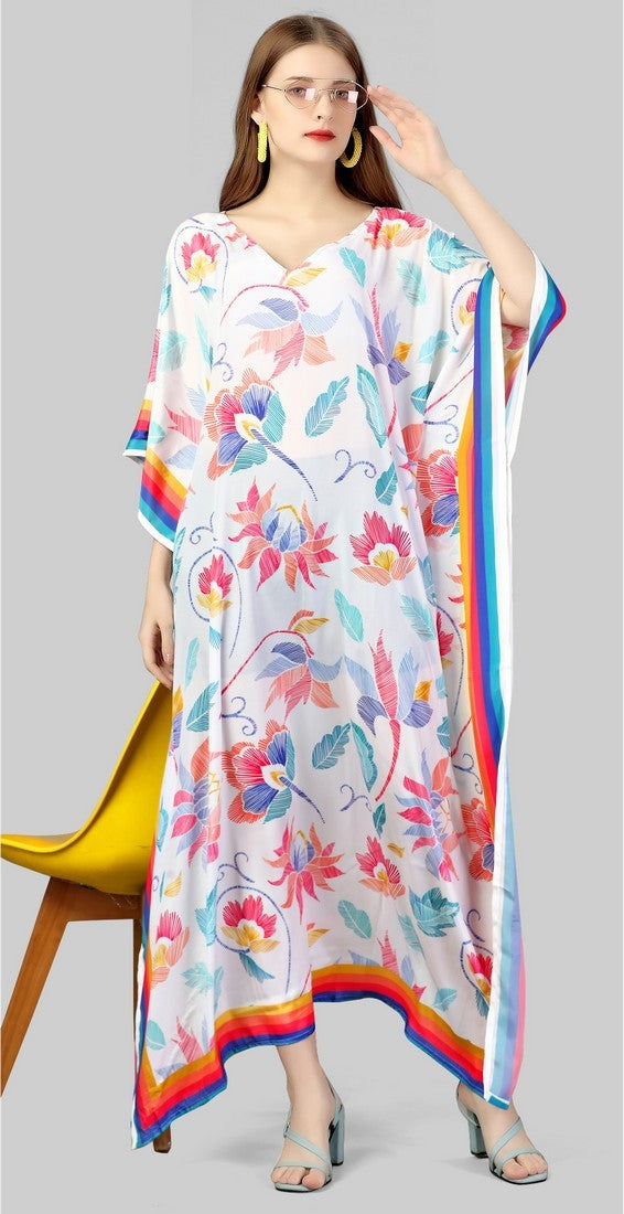 Beautiful White Color Silk Fabric Indowestern