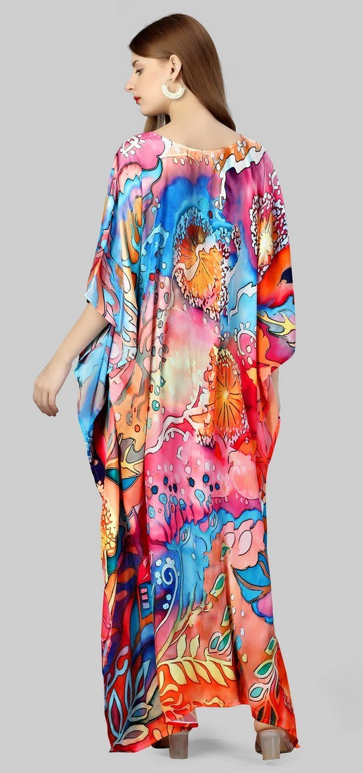 Beautiful Multi Color Silk Fabric Indowestern