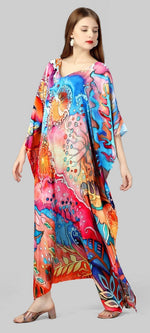 Beautiful Multi Color Silk Fabric Indowestern