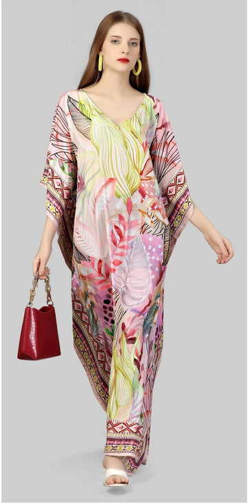 Beautiful Multi Color Silk Fabric Indowestern