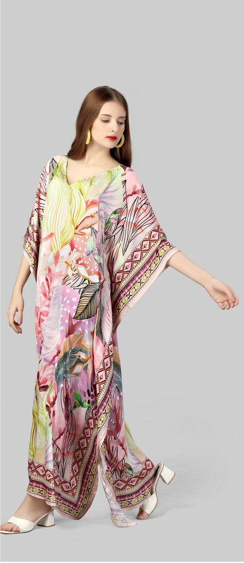 Beautiful Multi Color Silk Fabric Indowestern