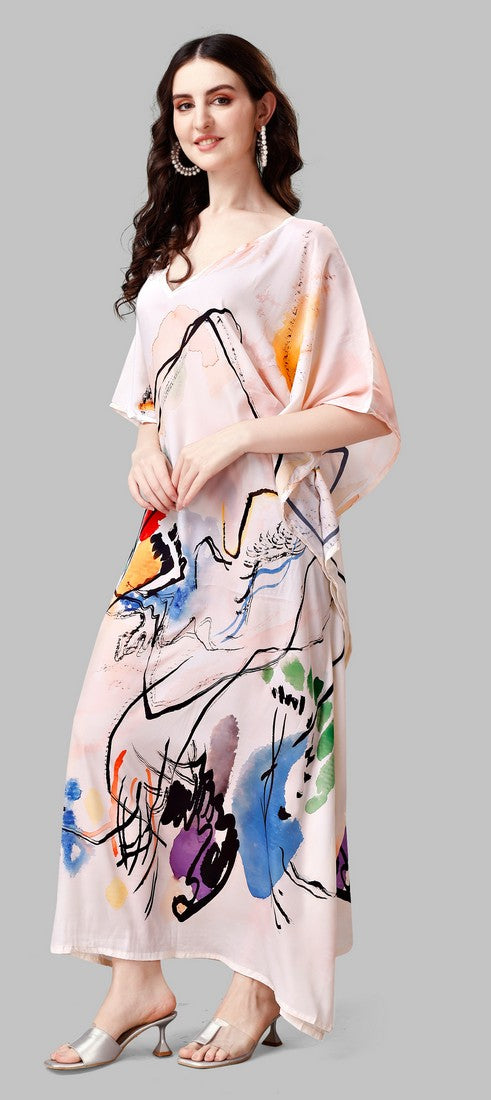 Lovely Peach Color Silk Fabric Indowestern