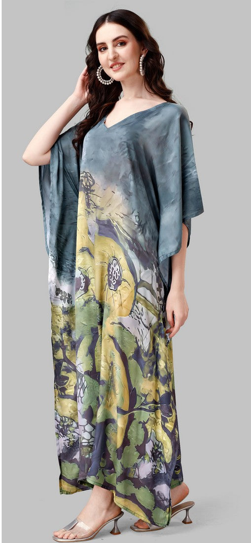 Lovely Grey Color Silk Fabric Indowestern