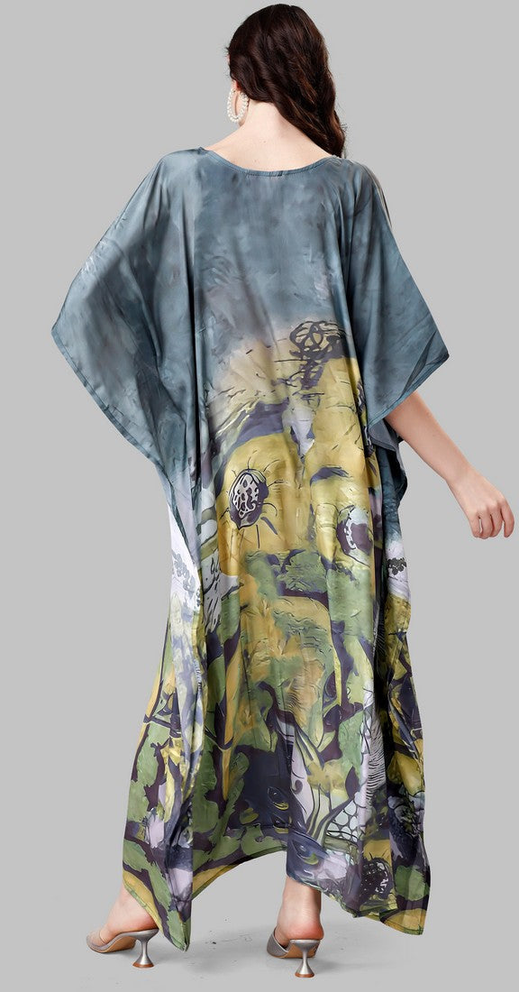 Lovely Grey Color Silk Fabric Indowestern