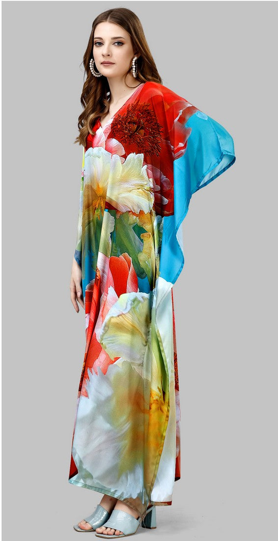 Radiant Multi Color Silk Fabric Indowestern