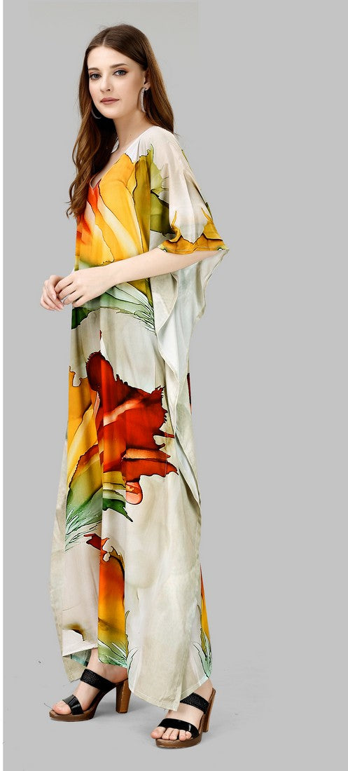 Radiant Cream Color Silk Fabric Indowestern