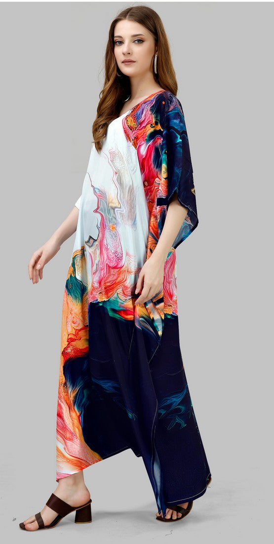 Radiant Multi Color Silk Fabric Indowestern