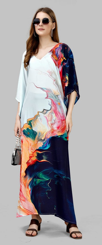 Radiant Multi Color Silk Fabric Indowestern