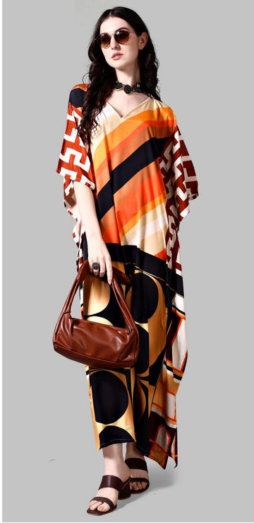 Radiant Multi Color Silk Fabric Indowestern