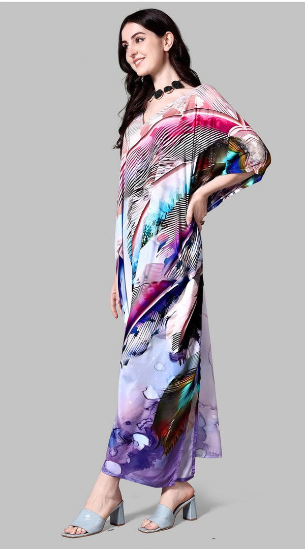 Radiant Multi Color Silk Fabric Indowestern