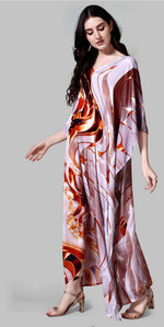 Radiant Brown Color Silk Fabric Indowestern