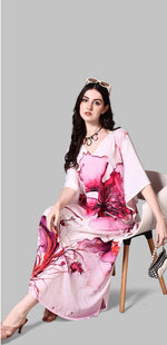 Radiant Pink Color Silk Fabric Indowestern