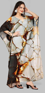 Beautiful Grey Color Silk Fabric Indowestern