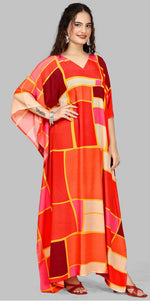 Beautiful Orange Color Silk Fabric Indowestern