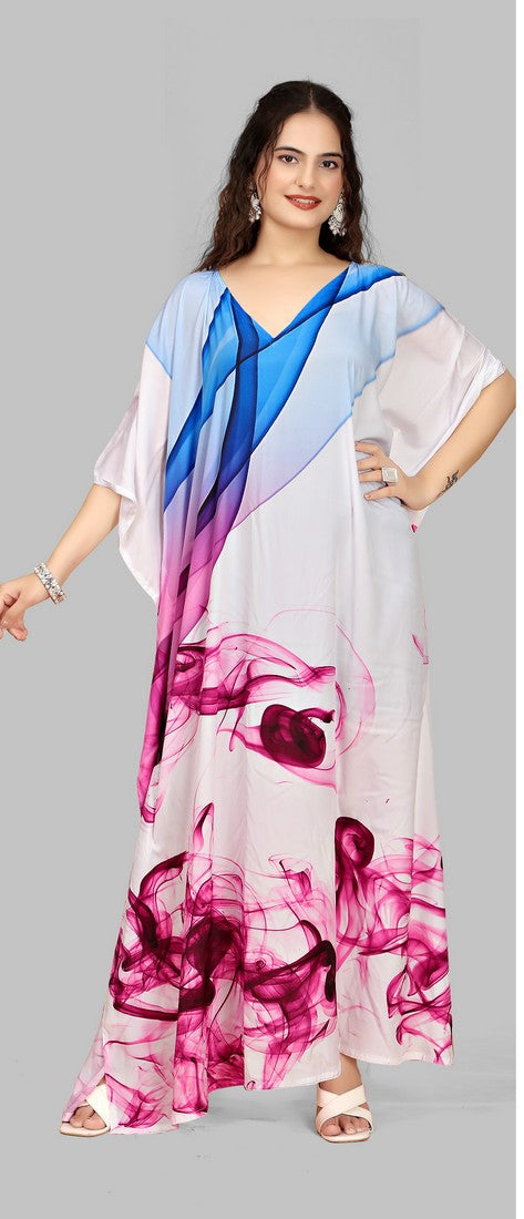 Beautiful White Color Silk Fabric Indowestern