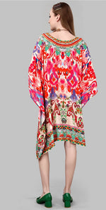 Radiant Red Color Silk Fabric Indowestern