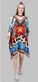 Radiant Multi Color Silk Fabric Indowestern