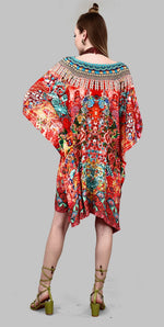 Radiant Red Color Silk Fabric Indowestern