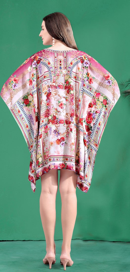 Radiant Pink Color Silk Fabric Indowestern