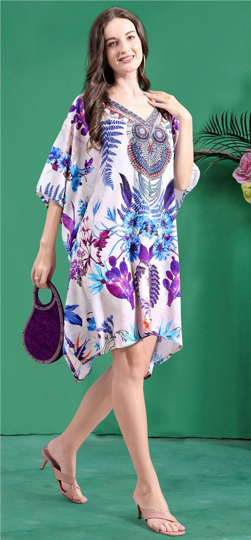 Radiant Purple Color Silk Fabric Indowestern