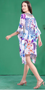 Radiant Purple Color Silk Fabric Indowestern