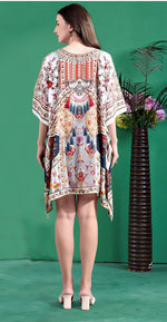 Radiant Cream Color Silk Fabric Indowestern