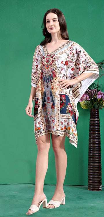 Radiant Cream Color Silk Fabric Indowestern