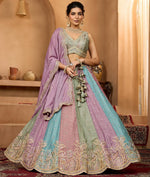 Charming Multi Color Georgette Fabric Party Wear Lehenga