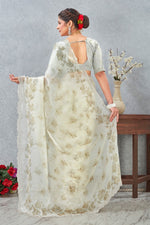 Amazing Green Color Satin Fabric Casual Saree