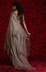 Angelic Brown Color Silk Fabric Partywear Saree