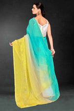 Superb Yellow Color Silk Fabric Casual Saree