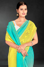 Superb Yellow Color Silk Fabric Casual Saree