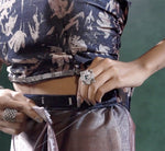 Ideal Peach Color Satin Fabric Designer Saree