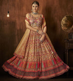 Stunning Multi Color Georgette Fabric Party Wear Lehenga