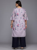 Divine Purple Color Chanderi Fabric Designer Kurti