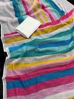 Wonderful Multi Color Chiffon Fabric Casual Saree