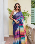 Wonderful Multi Color Chiffon Fabric Casual Saree