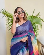 Wonderful Multi Color Chiffon Fabric Casual Saree