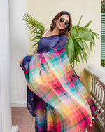 Wonderful Multi Color Chiffon Fabric Casual Saree