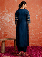 Divine Teal Color Viscose  Fabric Designer Suit