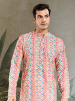 Amazing Multi Color Cotton Fabric Kurta Pajama