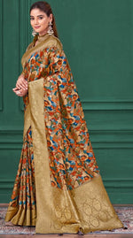 Tempting Multi Color Tussar Fabric Casual Saree