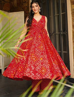Classy Red Color Rayon Fabric Designer Kurti