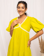 Pretty Yellow Color Cotton Fabric Indowestern