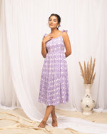 Pretty Purple Color Cotton Fabric Indowestern